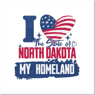 North Dakota my homeland Posters and Art